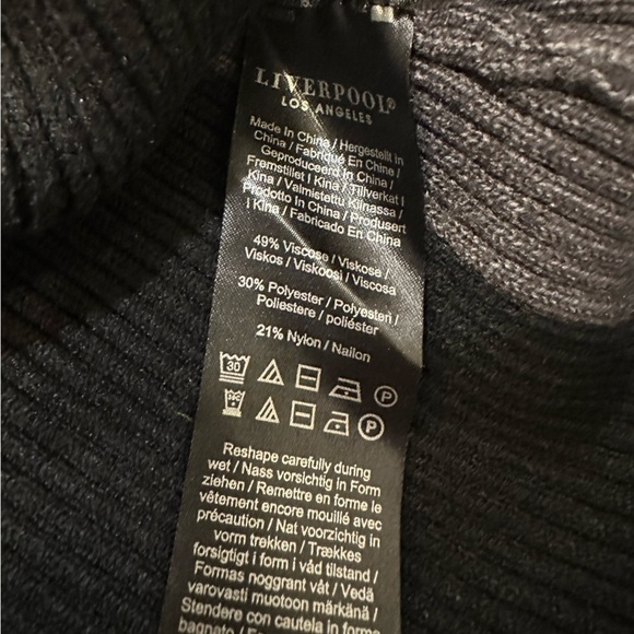 Liverpool Los Angeles Women’s Cable Twist Sweater black & grey size M - Picture 10 of 10
